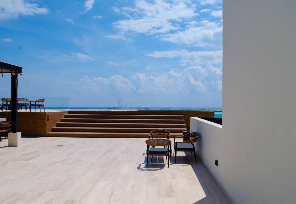 2 Beds Pool View Modern Apt/parking, Gym, Rooftop - 405 Musa Playa del Carmen
