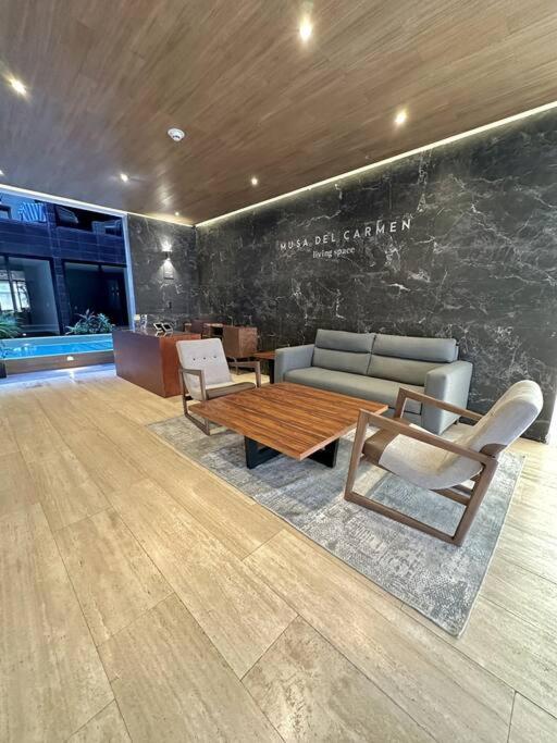 2 Beds Pool View Modern Apt/parking, Gym, Rooftop - 405 Musa Apartamento Playa del Carmen