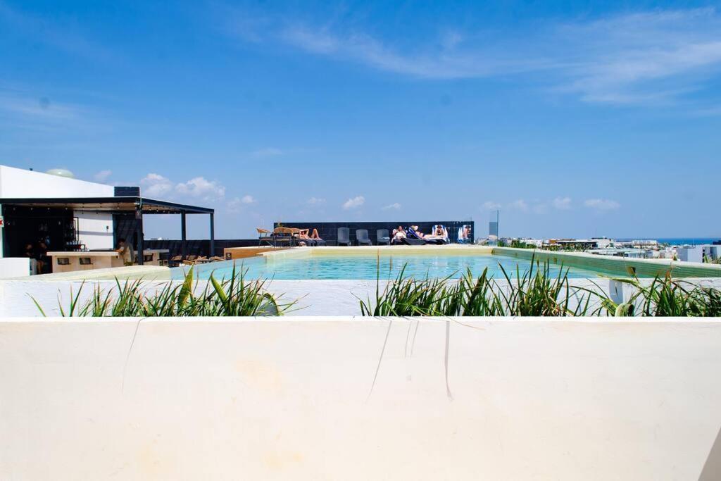 2 Beds Pool View Modern Apt/parking, Gym, Rooftop - 405 Musa Apartamento Playa del Carmen