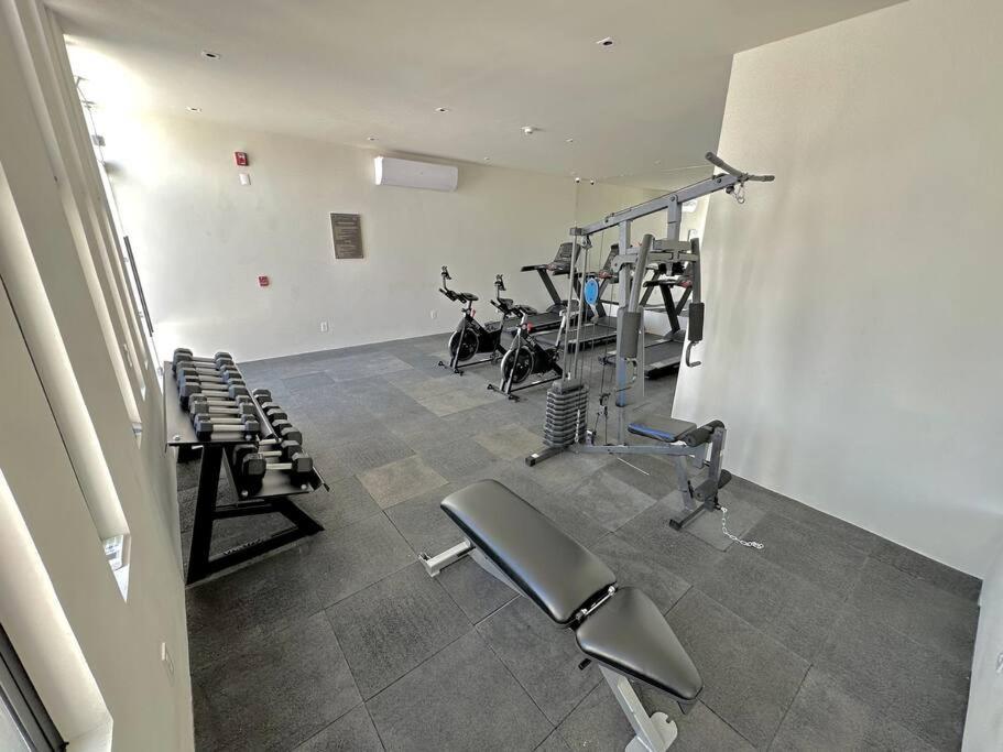 2 Beds Pool View Modern Apt/parking, Gym, Rooftop - 405 Musa Apartamento Playa del Carmen
